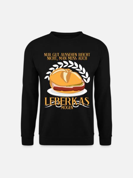 Leberkäse Spruch Fleischkas Leberkas - Unisex Pullover - Schwarz