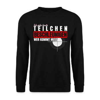Sportschütze Schützenkönig Schießsport - Unisex Pullover - Schwarz - Vorne - Alina (178cm) & Michal (187cm)