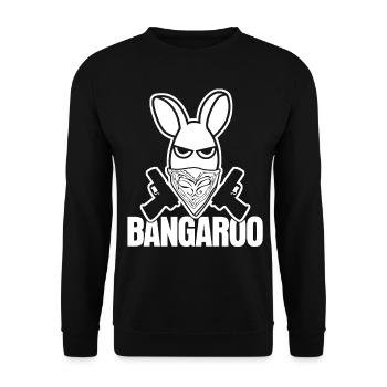 Kangaroo Bangaroo Kangaroos - Unisex Sweatshirt - black - Front - Alina (178cm) & Michal (187cm)