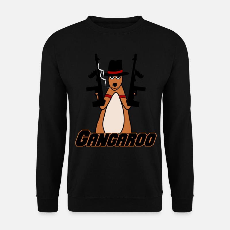 Kangaroo with weapons Kangaroos - Unisex Sweatshirt - black