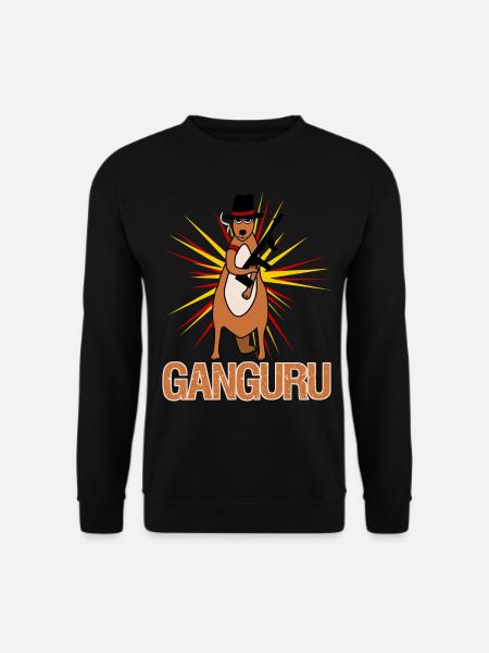 Kangaroo with gun Kangaroos - Unisex Sweatshirt - black