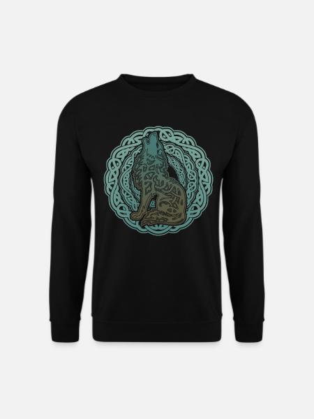 Wolf Odin's Viking Wolves Valhalla - Unisex Sweatshirt - black