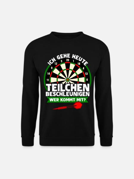 Dart Teilchenbeschleuniger Witz Darts - Unisex Pullover - Schwarz