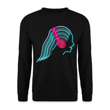 Synthesizer Analog Wires Synthesizers - Unisex Sweatshirt - black - Front - Alina (178cm) & Michal (187cm)