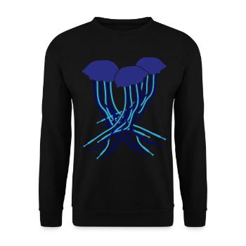 Synthesizer Jellyfish Modular Synthesizers - Unisex Sweatshirt - black - Front - Alina (178cm) & Michal (187cm)