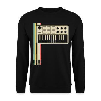 Synthétiseur Synthétiseurs modulaires analogiques - Sweat-shirt Unisexe - noir - Devant - Alina (178cm) & Michal (187cm)