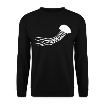 Synthesizer Jellyfish Modular Synthesizers - Unisex Sweatshirt - black - Front - Alina (178cm) & Michal (187cm)