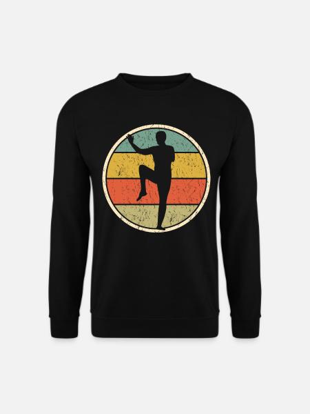Qigong Qi Gong Retro Chigong - Unisex Pullover - Schwarz
