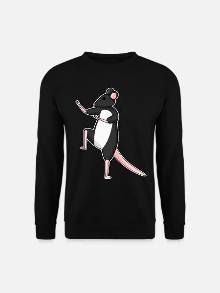 Qigong Qi Gong Maus Chigong - Unisex Pullover - Schwarz