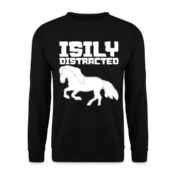 Icelandic Horse Horse Riding Icelanders - Unisex Sweatshirt - black - Front - Alina (178cm) & Michal (187cm)