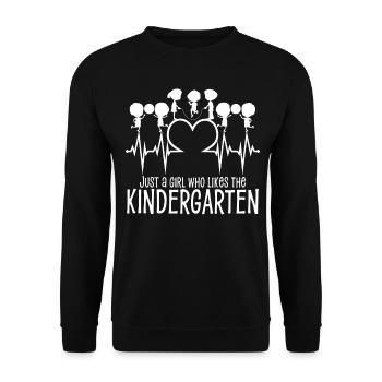 Enseignante de maternelle Enseignante de maternelle - Sweat-shirt Unisexe - noir - Devant - Alina (178cm) & Michal (187cm)