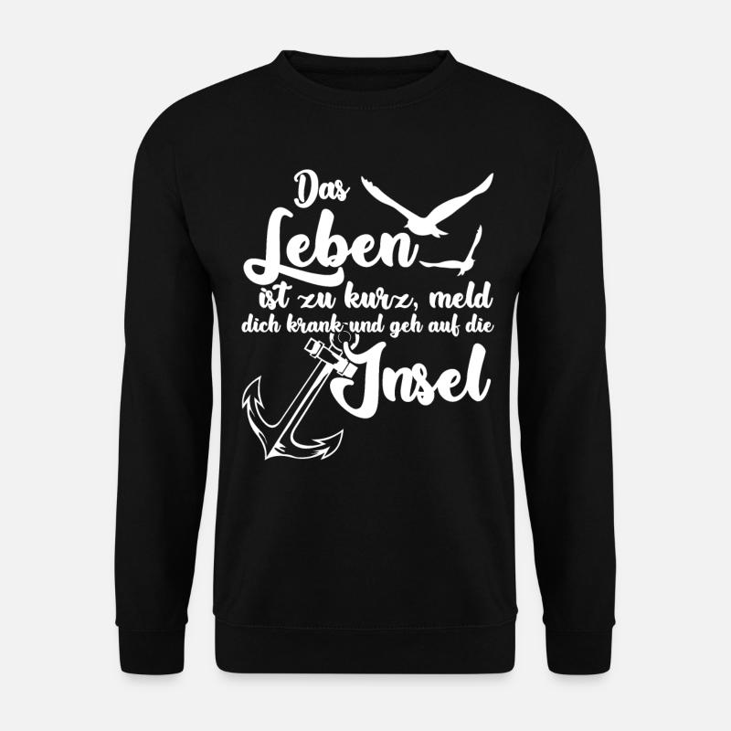 Helgoland Norderney Usedom Rügen Amrum - Unisex Pullover - Schwarz