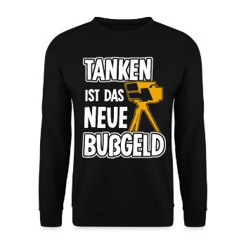 Hubraum Tuner Bußgeld Motorsport Tuning - Unisex Pullover - Schwarz - Vorne - Alina (178cm) & Michal (187cm)