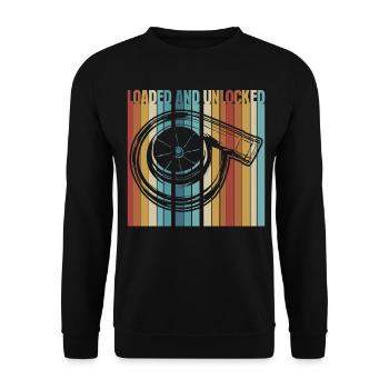 Réglage du turbocompresseur tuner de cylindrée - Sweat-shirt Unisexe - noir - Devant - Alina (178cm) & Michal (187cm)