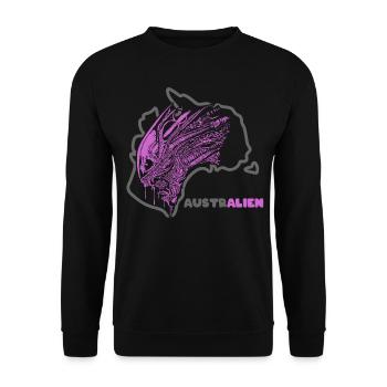 Australien (Alien-Edition) - Unisex Pullover - Schwarz - Vorne - Alina (178cm) & Michal (187cm)