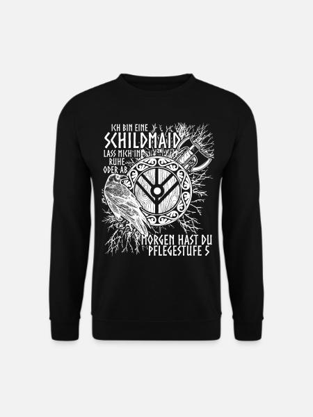 Schildmaid Wikinger Spruch Berserker - Unisex Pullover - Schwarz