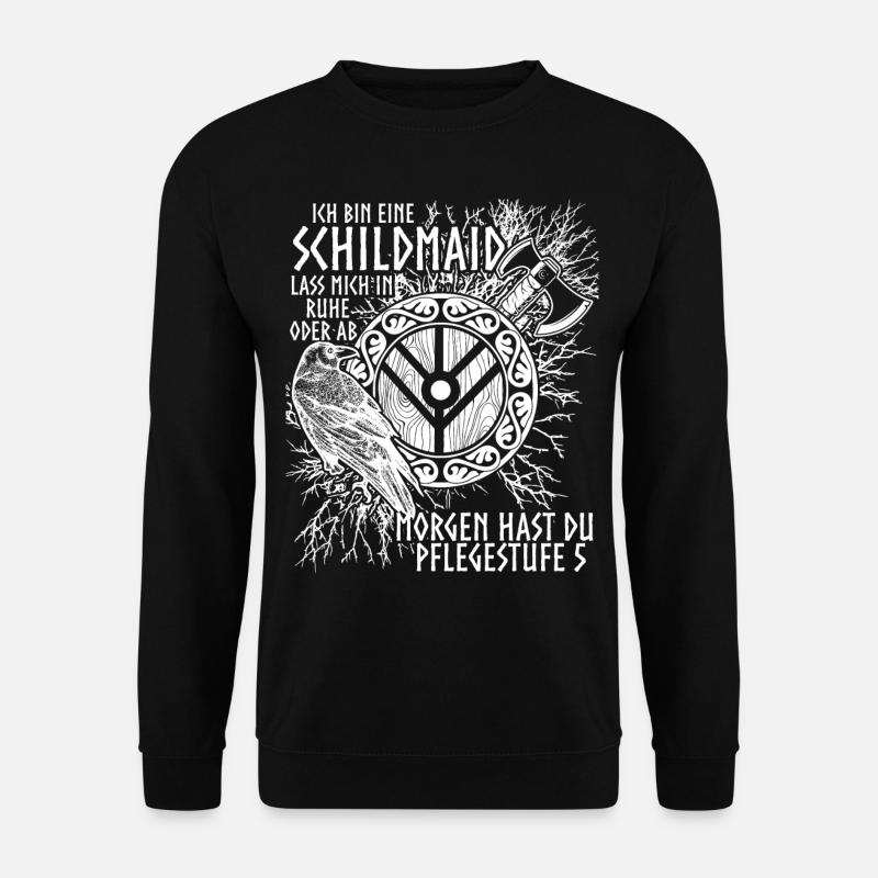Schildmaid Wikinger Spruch Berserker - Unisex Pullover - Schwarz