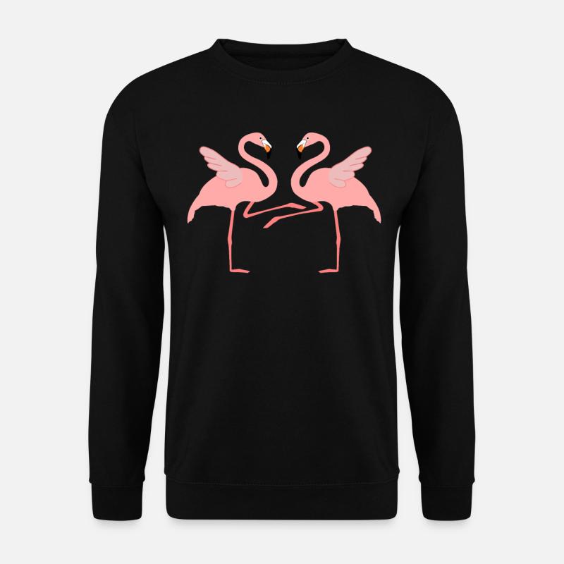 Boogie Woogie Flamingos Dancing Swing - Unisex Sweatshirt - black