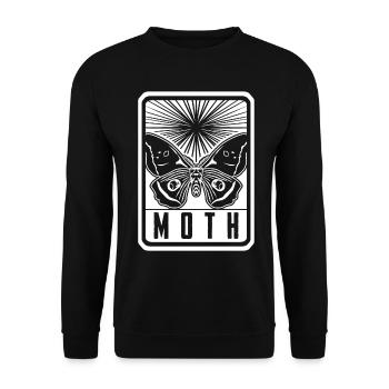 Moth Motten Tarot Motte Occulte Goth - Sweat-shirt Unisexe - noir - Devant - Alina (178cm) & Michal (187cm)