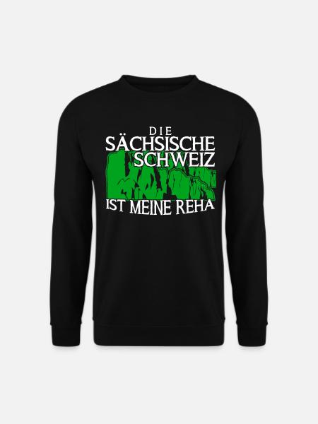 Sächsische Schweiz Urlaub Wandern - Unisex Pullover - Schwarz