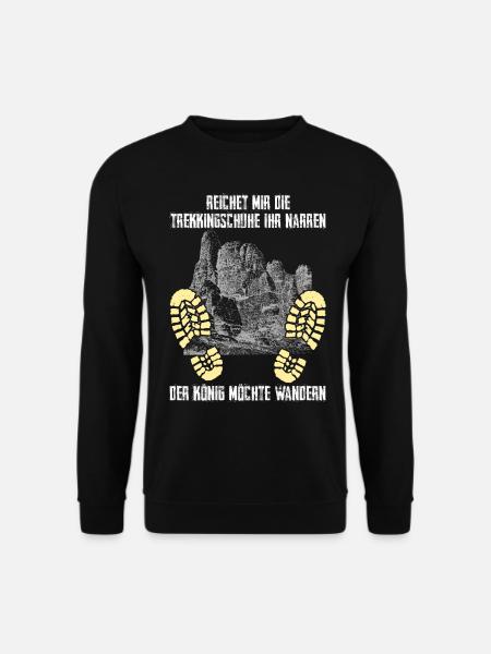 Sächsische Schweiz Wanderschuhe Wandern - Unisex Pullover - Schwarz