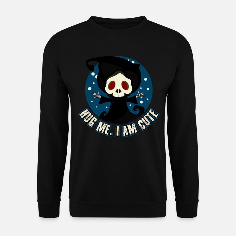 Sensenmann Hug Me Grim Reaper - Sweat-shirt Unisexe - noir