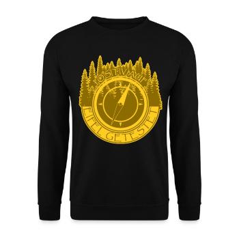 Eifel Eifeler Wandern Spruch Eifler - Unisex Pullover - Schwarz - Vorne - Alina (178cm) & Michal (187cm)