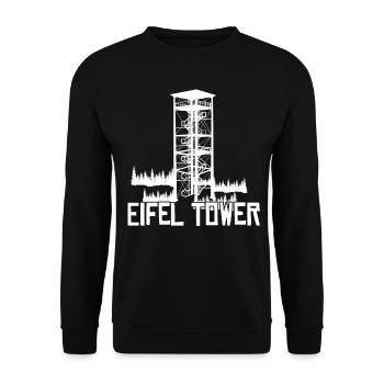 Eifel Tower Wandern Berge Eifler - Unisex Pullover - Schwarz - Vorne - Alina (178cm) & Michal (187cm)