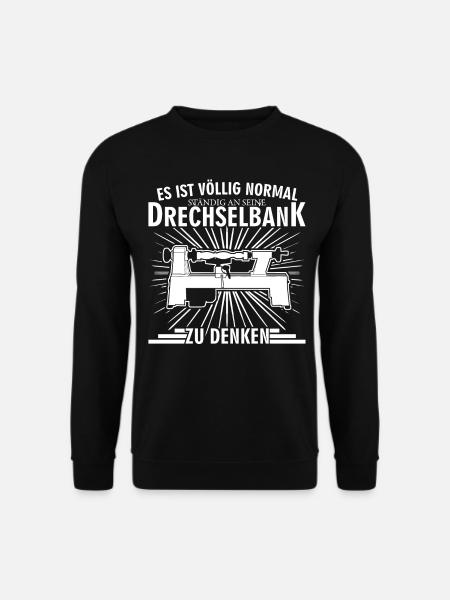 Drechseln Drechselbank Witz Drechsler - Unisex Pullover - Schwarz