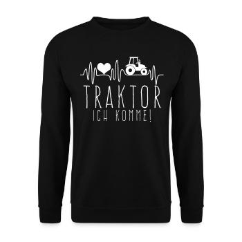 Landmaschinenmechaniker Gülle Traktor - Unisex Pullover - Schwarz - Vorne - Alina (178cm) & Michal (187cm)