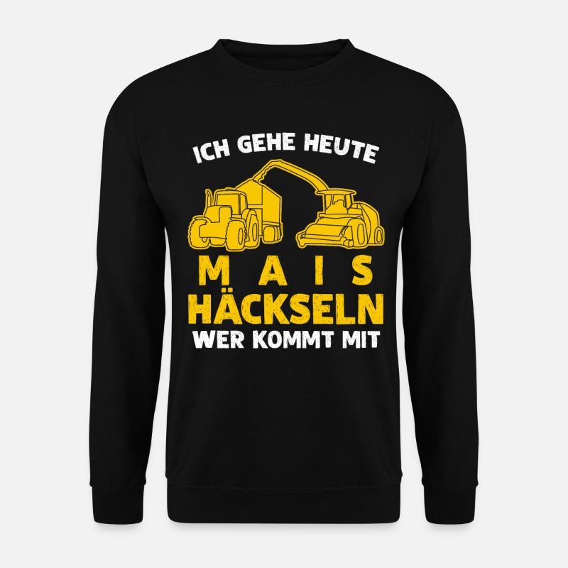 Güllebaron Mais häckseln Bauer Landwirt - Unisex Pullover - Schwarz