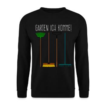 Galabauer Gärtner Gartenbau Galabau - Unisex Pullover - Schwarz - Vorne - Alina (178cm) & Michal (187cm)