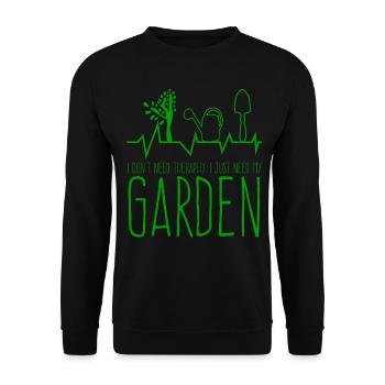 Galabauer Gardener Therapy Horticulture - Unisex Sweatshirt - black - Front - Alina (178cm) & Michal (187cm)