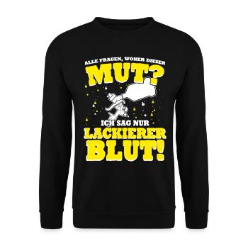 Autolackierer Lackierer Airbrush - Unisex Pullover - Schwarz - Vorne - Alina (178cm) & Michal (187cm)