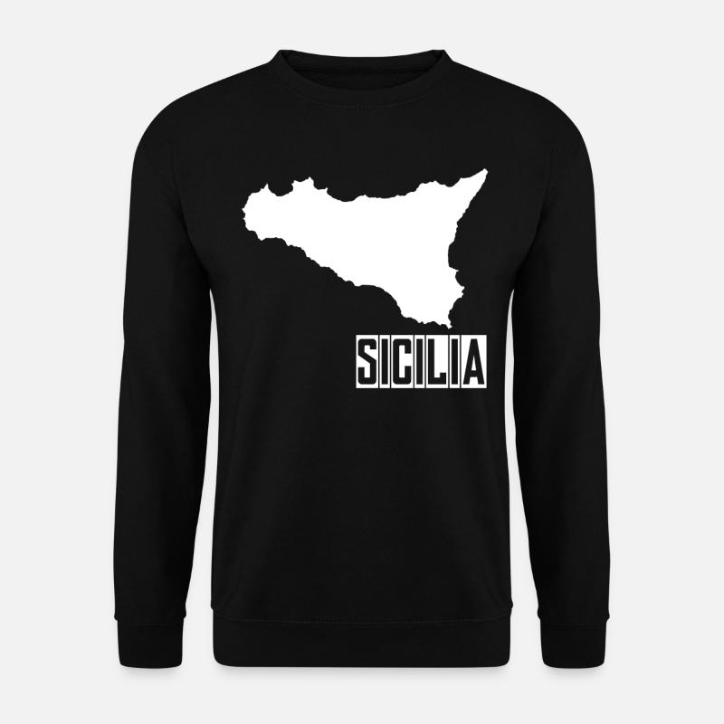 Sizilien Sicilia - Unisex Pullover - Schwarz