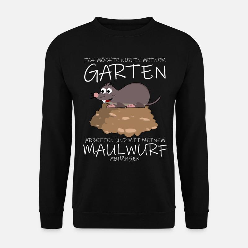 Maulwurf Mole Maulwürfe - Unisex Pullover - Schwarz