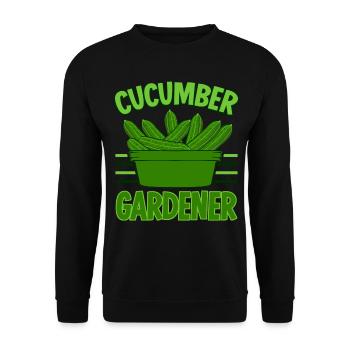 Gurke Gärtner Gemüse Saure Gurken - Unisex Pullover - Schwarz - Vorne - Alina (178cm) & Michal (187cm)