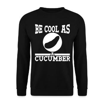 Concombre Concombre - Sweat-shirt Unisexe - noir - Devant - Alina (178cm) & Michal (187cm)