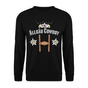 Allgäu Randonnée Escalade Allgäuer - Sweat-shirt Unisexe - noir - Devant - Alina (178cm) & Michal (187cm)