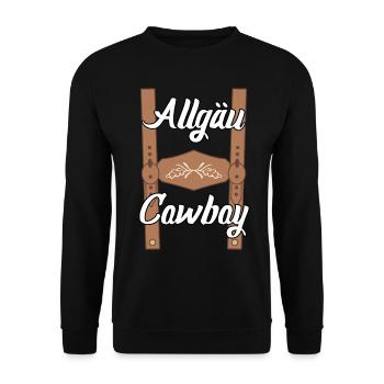 Alpes de l’Allgäu Randonnée Escalade Allgäuer - Sweat-shirt Unisexe - noir - Devant - Alina (178cm) & Michal (187cm)