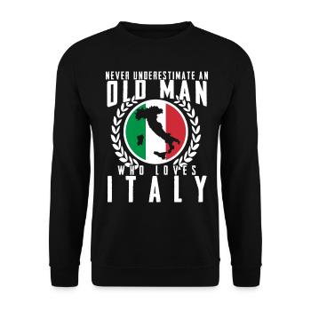 Italie Homme Corse Sicile Sardaigne - Sweat-shirt Unisexe - noir - Devant - Alina (178cm) & Michal (187cm)