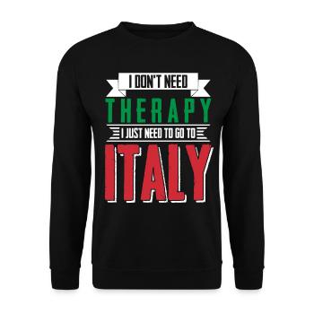 Sardaigne Sicile Uralub Italie - Sweat-shirt Unisexe - noir - Devant - Alina (178cm) & Michal (187cm)