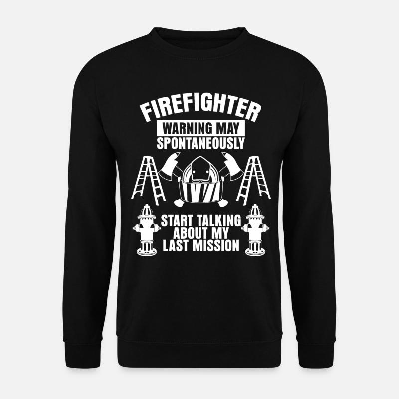 Feuerwehr Feuerwache Jugendfeuerwehr - Unisex Pullover - Schwarz