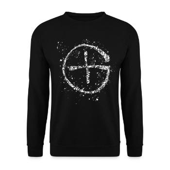Geocacher Geocache - Unisex Pullover - Schwarz - Vorne - Alina (178cm) & Michal (187cm)