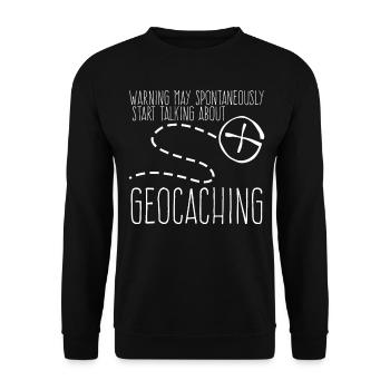 Géocacher Chasse au trésor Geocache - Sweat-shirt Unisexe - noir - Devant - Alina (178cm) & Michal (187cm)