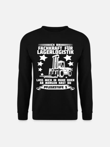 Lagerist Staplerfahrer Gabelstapler - Unisex Pullover - Schwarz