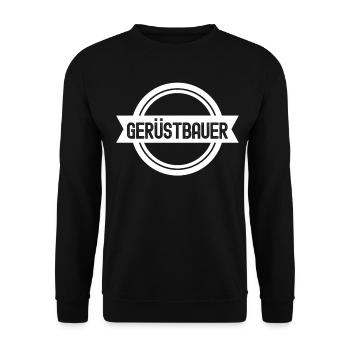 Gerüstbau Gerüst Baustelle Gerüstbauer - Unisex Pullover - Schwarz - Vorne - Alina (178cm) & Michal (187cm)