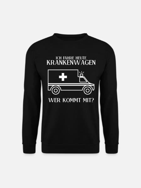Notfallsanitäter Krankenwagen Sanitäter - Unisex Pullover - Schwarz