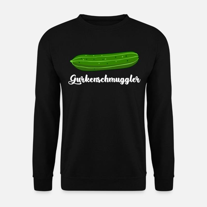 Gurke Gurkenschmuggler Gurken - Unisex Pullover - Schwarz