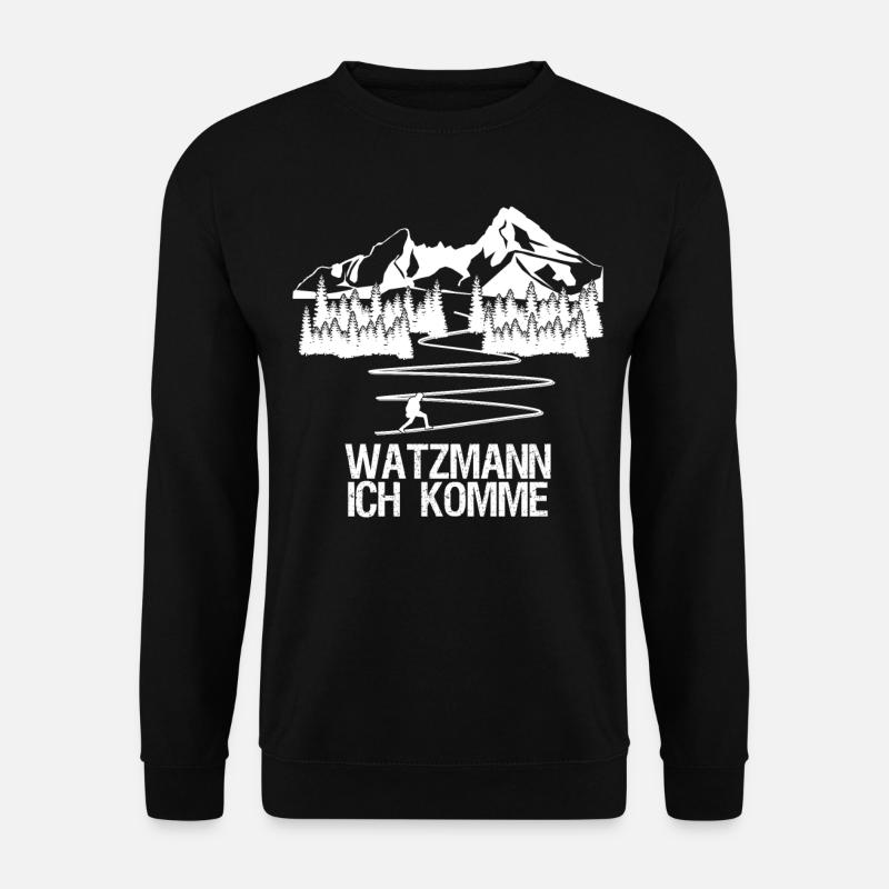 Watzmann Bergsteigen Wandern - Unisex Pullover - Schwarz
